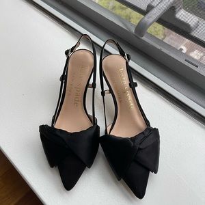 kate spade bow kitten heels (marseille dress pumps)